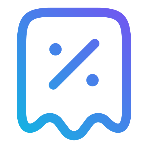 レシート Generic gradient outline icon