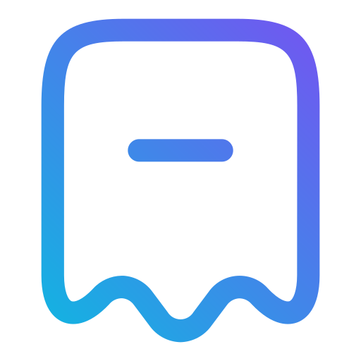 Receipt Generic gradient outline icon