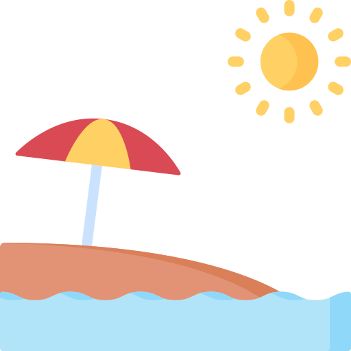 해변 Special Flat icon