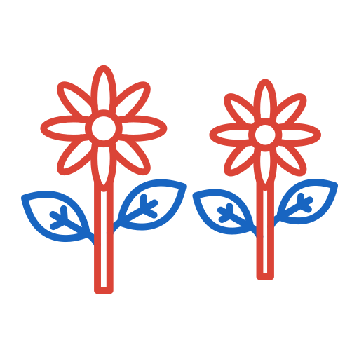 꽃들 Generic color outline icon