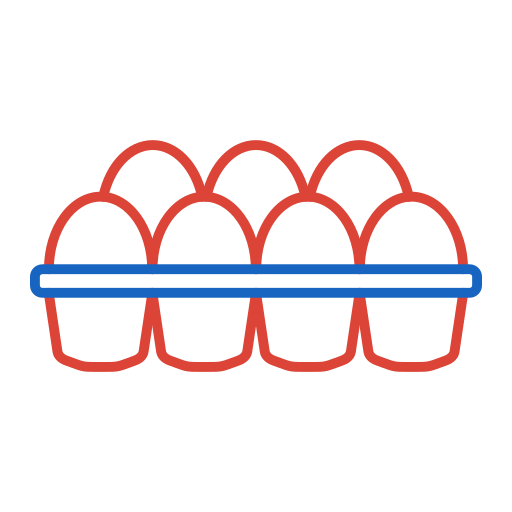 cartone di uova Generic color outline icona