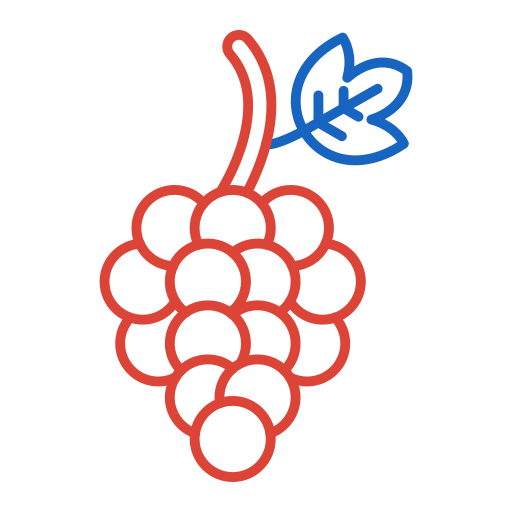 Виноград Generic color outline иконка