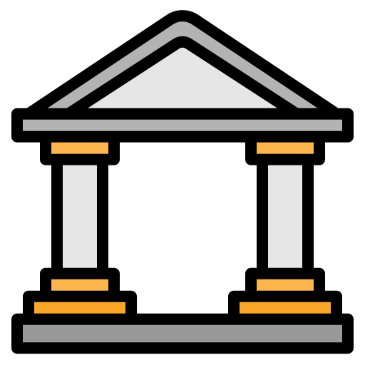 Bank Generic color lineal-color icon