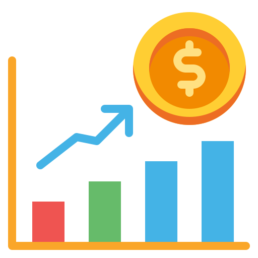 Growth chart Generic color fill icon