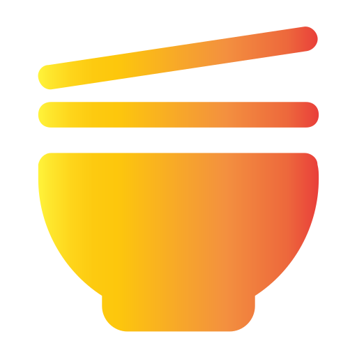 Bowl chopsticks Generic gradient fill icon