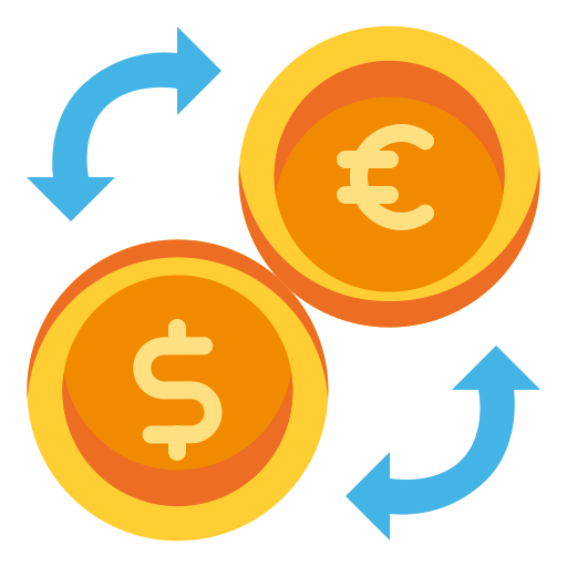 Money exchange Generic color fill icon