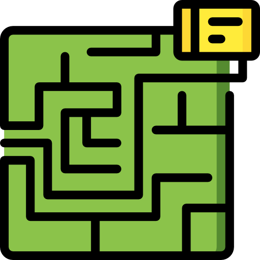 Maze Basic Miscellany Lineal Color icon
