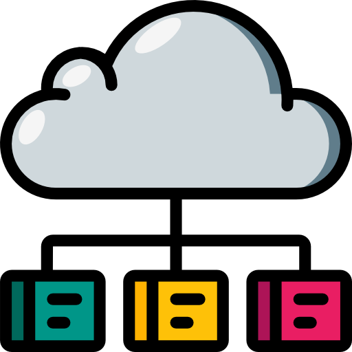 cloud computing Basic Miscellany Lineal Color Icône