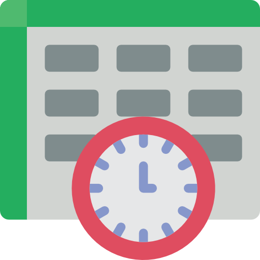 gestión del tiempo Basic Miscellany Flat icono