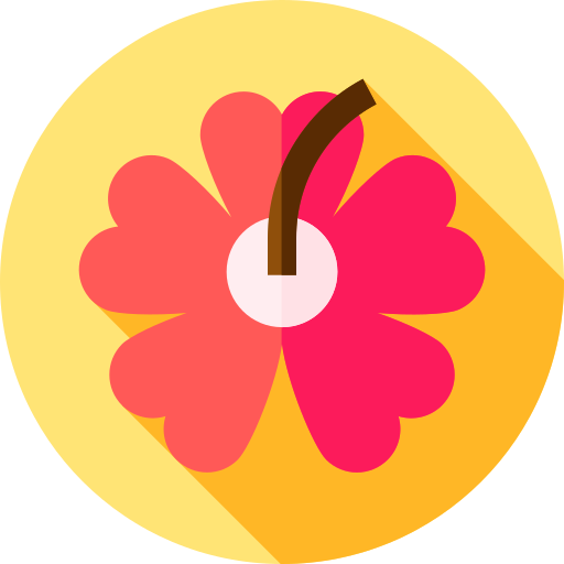 tropikalny Flat Circular Flat ikona