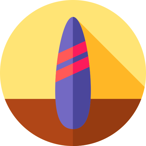 サーフボード Flat Circular Flat icon