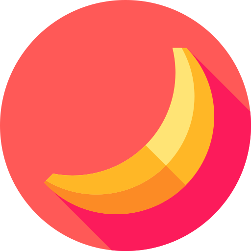 plátano Flat Circular Flat icono