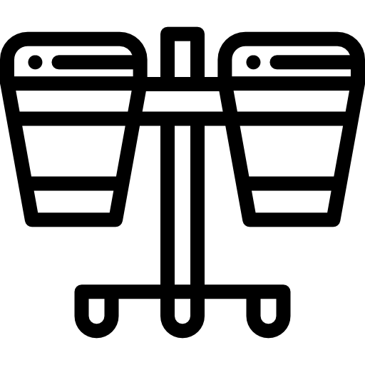 tamburo Detailed Rounded Lineal icona