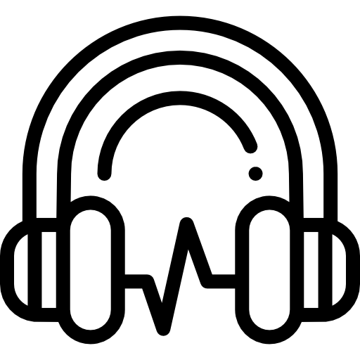 ヘッドフォン Detailed Rounded Lineal icon