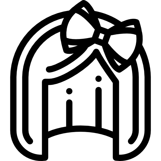 かつら Detailed Rounded Lineal icon