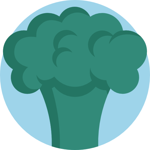 broccoli Detailed Flat Circular Flat icona