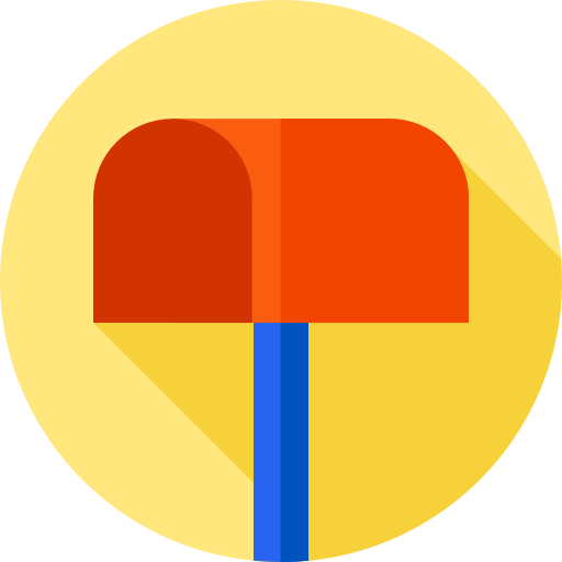 メールボックス Flat Circular Flat icon