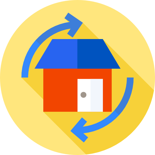 Mortgage Flat Circular Flat icon