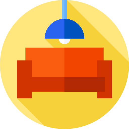 sofa Flat Circular Flat ikona