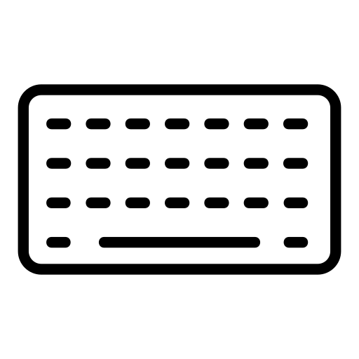 Клавиатура Generic black outline иконка