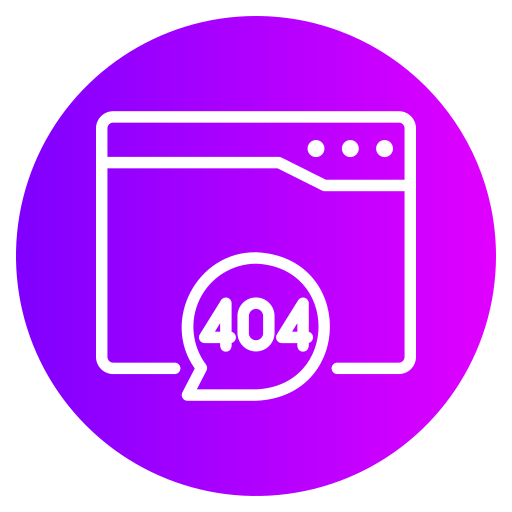404エラー Generic gradient fill icon
