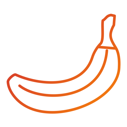 banaan Generic gradient outline icoon