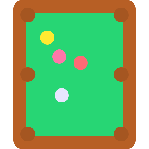 Pool table Generic color fill icon