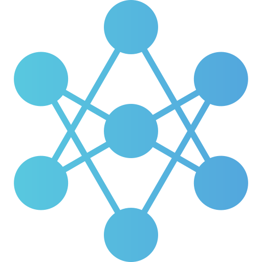 ニューラルネットワーク Generic gradient fill icon