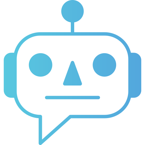 chatbot Generic gradient fill Icône
