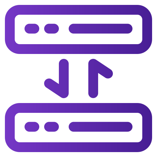 conexión Generic gradient outline icono