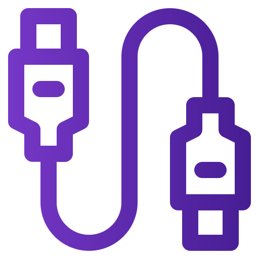 cable usb Generic gradient outline icono