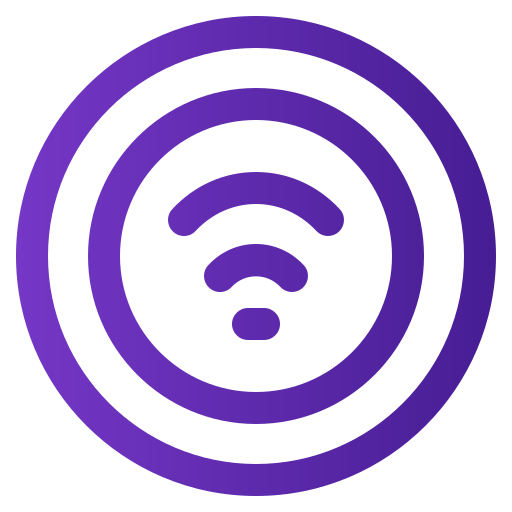 wifi-signaal Generic gradient outline icoon