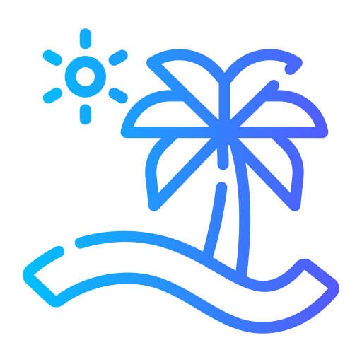 playa Generic gradient outline icono