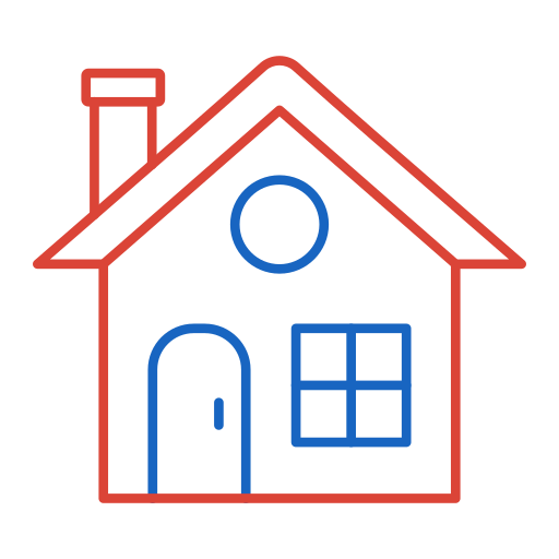 Дом Generic color outline иконка