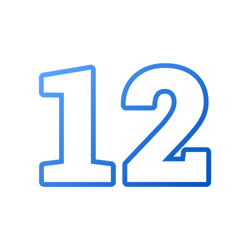 12 Generic gradient outline icon
