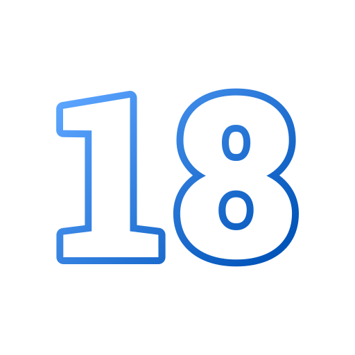 18 Generic gradient outline icoon