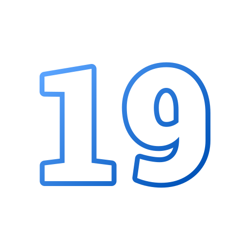 19 Generic gradient outline icon