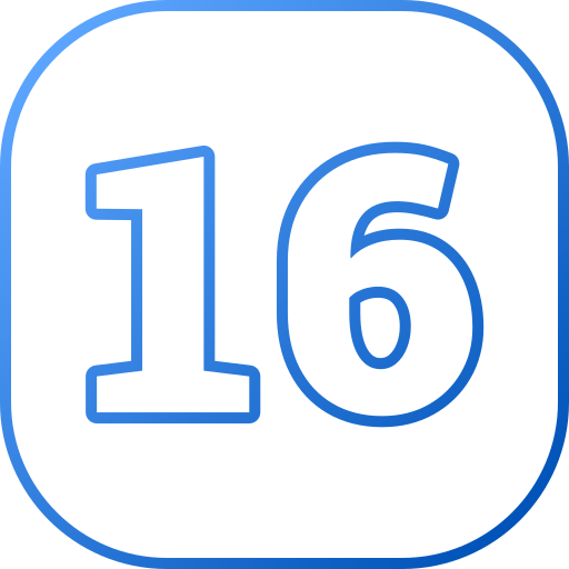 16 Generic gradient outline icon