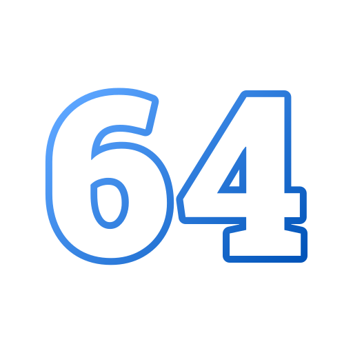 64 Generic gradient outline icono