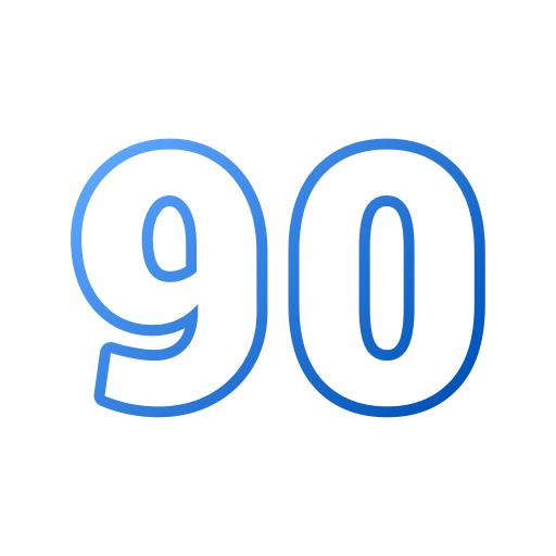 90 Generic gradient outline icoon