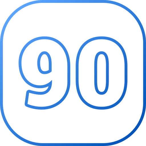 90 Generic gradient outline icona