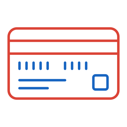 tarjeta de crédito Generic color outline icono