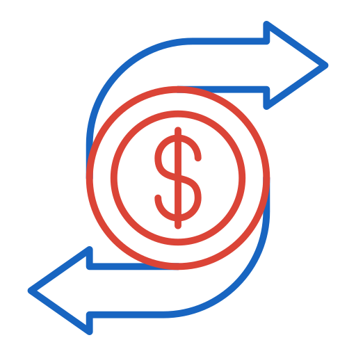 Money transfer Generic color outline icon