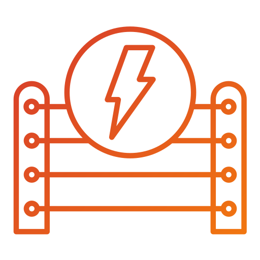 Electric fence Generic gradient outline icon