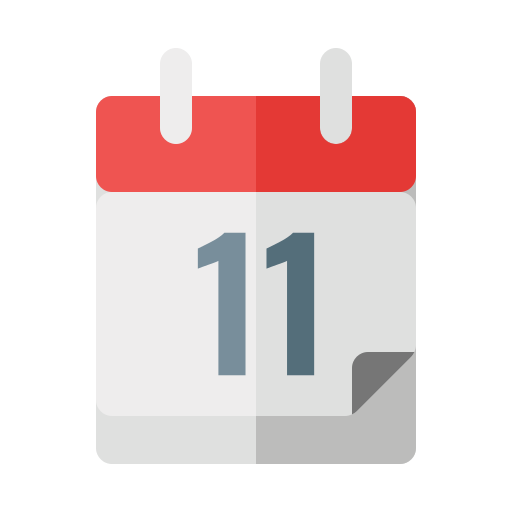 Calendar Generic color fill icon