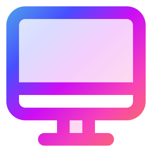 computer Generic gradient lineal-color icoon