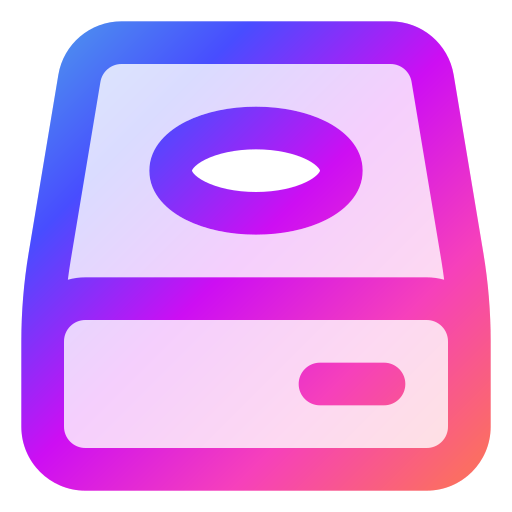 Жесткий диск Generic gradient lineal-color иконка