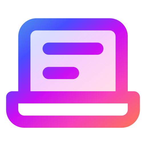 Ноутбук Generic gradient lineal-color иконка