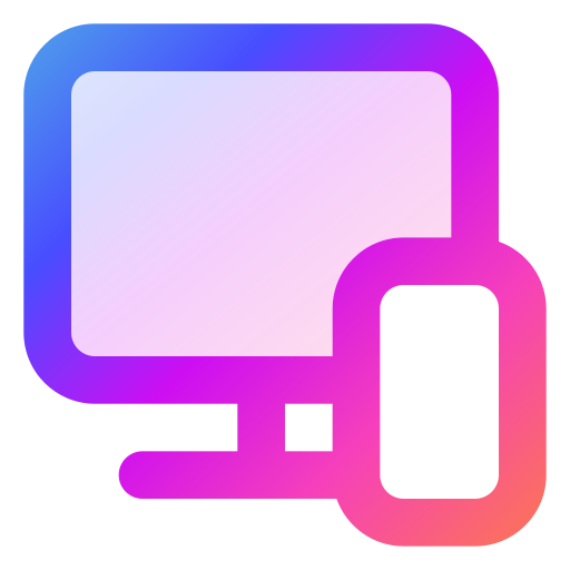 컴퓨터 Generic gradient lineal-color icon