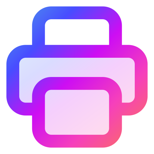 stampante Generic gradient lineal-color icona